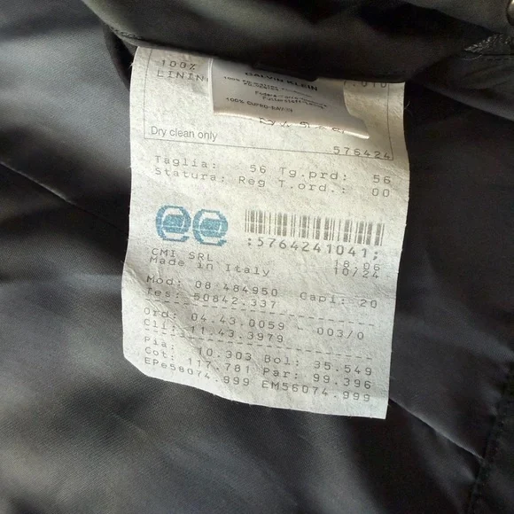 Calvin Klein Men's Dark Gray Puffer Jacket - Picture 12 of 16